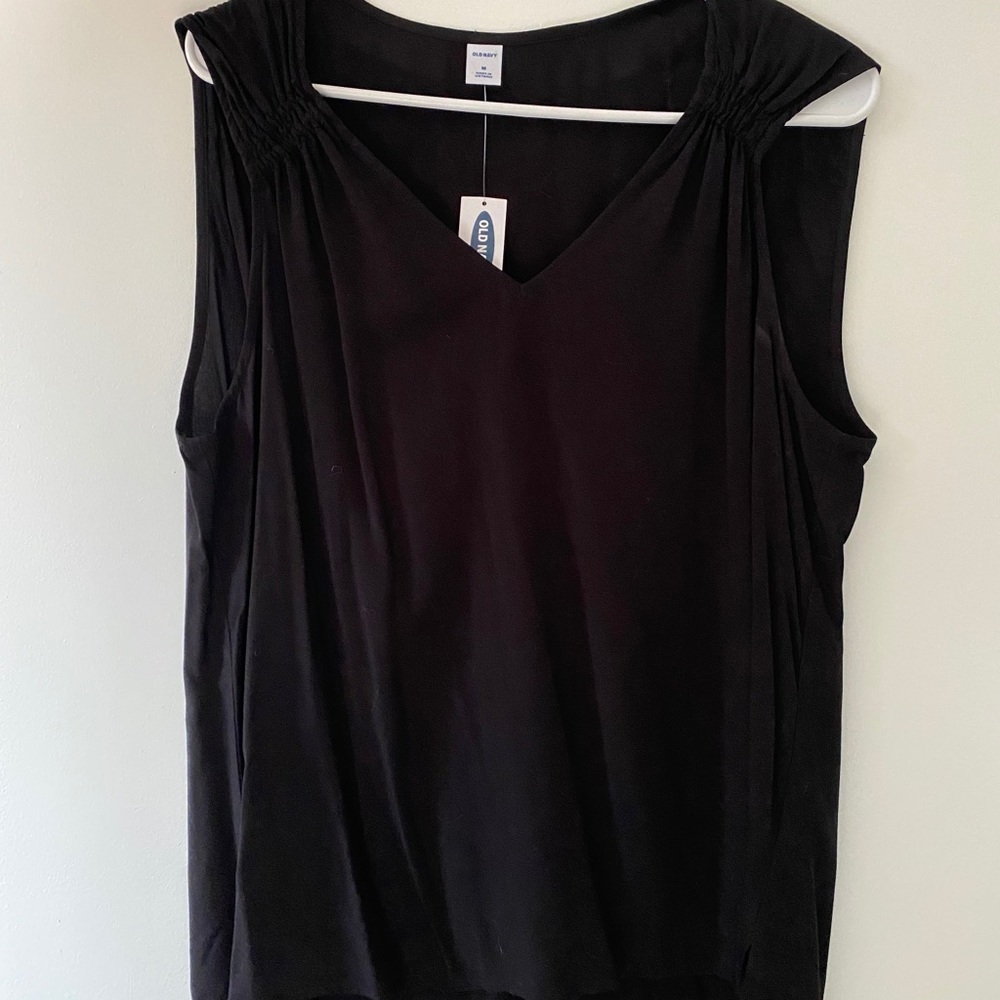 Black Tank Top Blouse